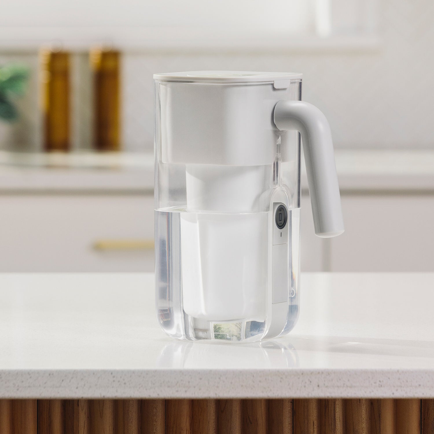 7 cup water pitcher on modern countertop