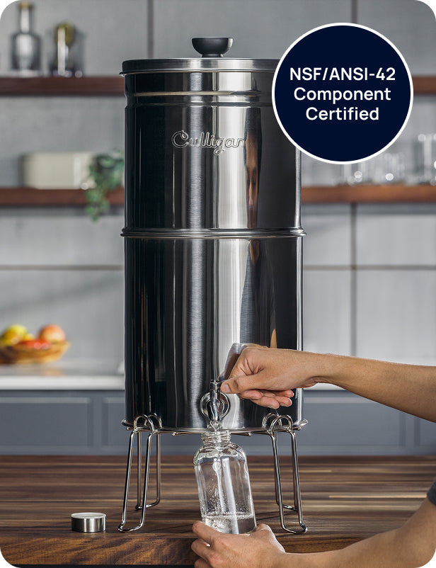 maxclear certified system with glass water bottle 