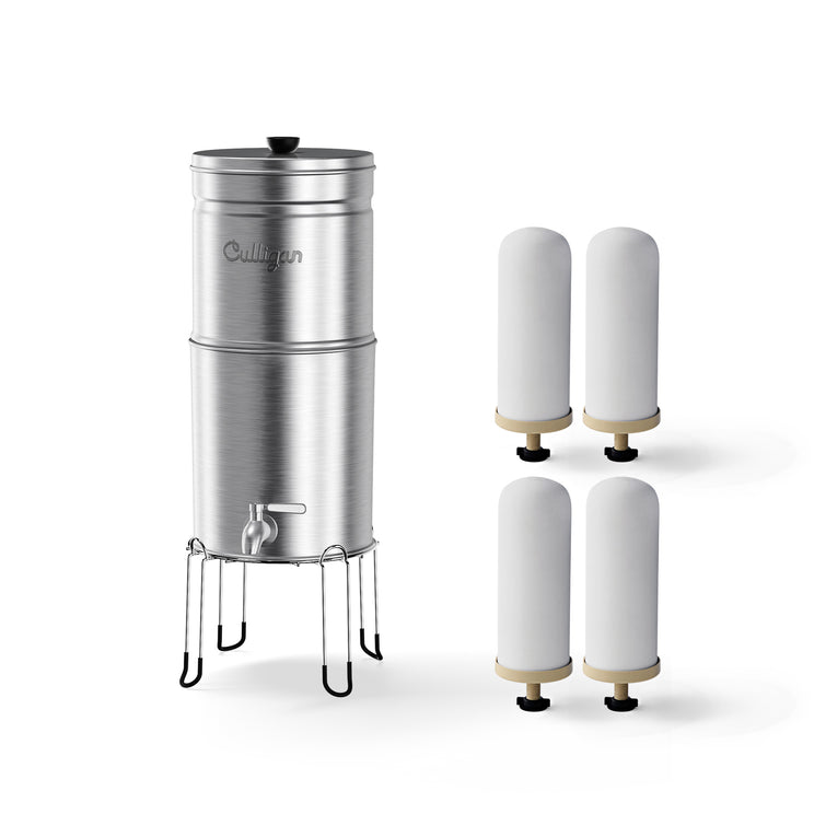 Scout 2.25 Gallon Gravity System - Brushed Stainless Steel / 4 Pack