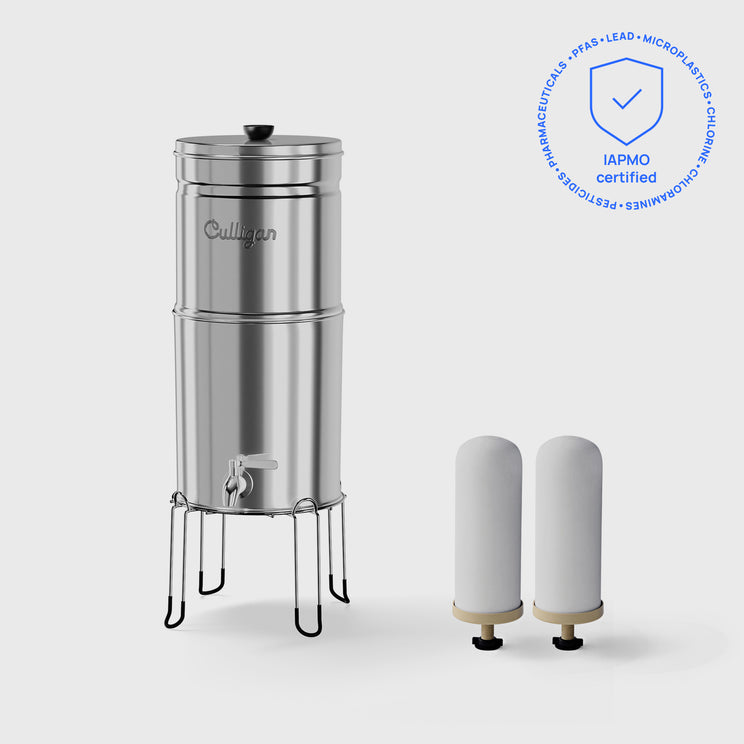Scout 2.25 Gallon Gravity Countertop System - Polished Stainless Steel / 2 Pack
