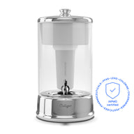 Culligan water filter on a white background with certification logo.