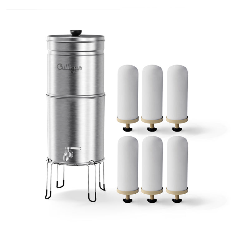 Venture 3 Gallon Gravity System - Brushed Stainless Steel / 6 Pack