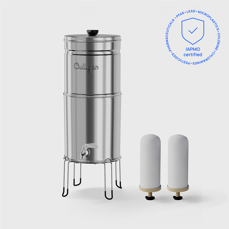 Venture 3 Gallon Gravity Countertop System - Polished Stainless Steel / 2 Pack