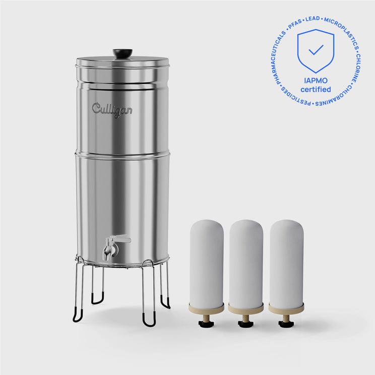 Venture 3 Gallon Gravity Countertop System - Polished Stainless Steel / 3 Pack