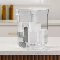 32 cup zerowater dispenser on counter in modern kitchen