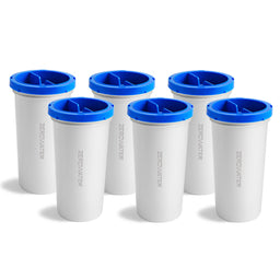 6 pack of zerowater filters with blue tops