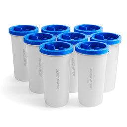 8 pack of zerowater filters with blue tops
